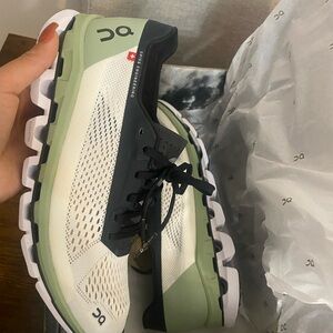 On Running Cloudboom White and Black Shoes